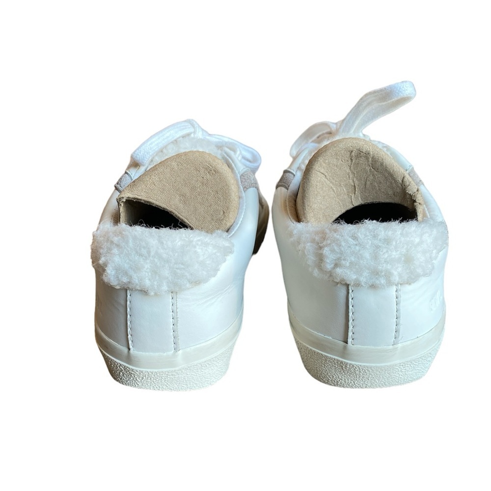 Madewell Sidewalk Low-Top Sneakers in Leather: Sherpa Edition size W5 M3.5 - Picture 3 of 9